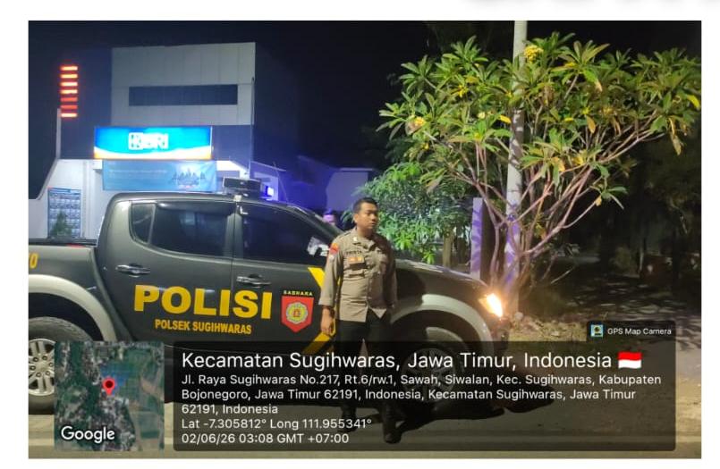 Polsek Sugihwaras Gelar Patroli Sapa Fajar Jaga Keamanan dan Ketertiban Masyarakat