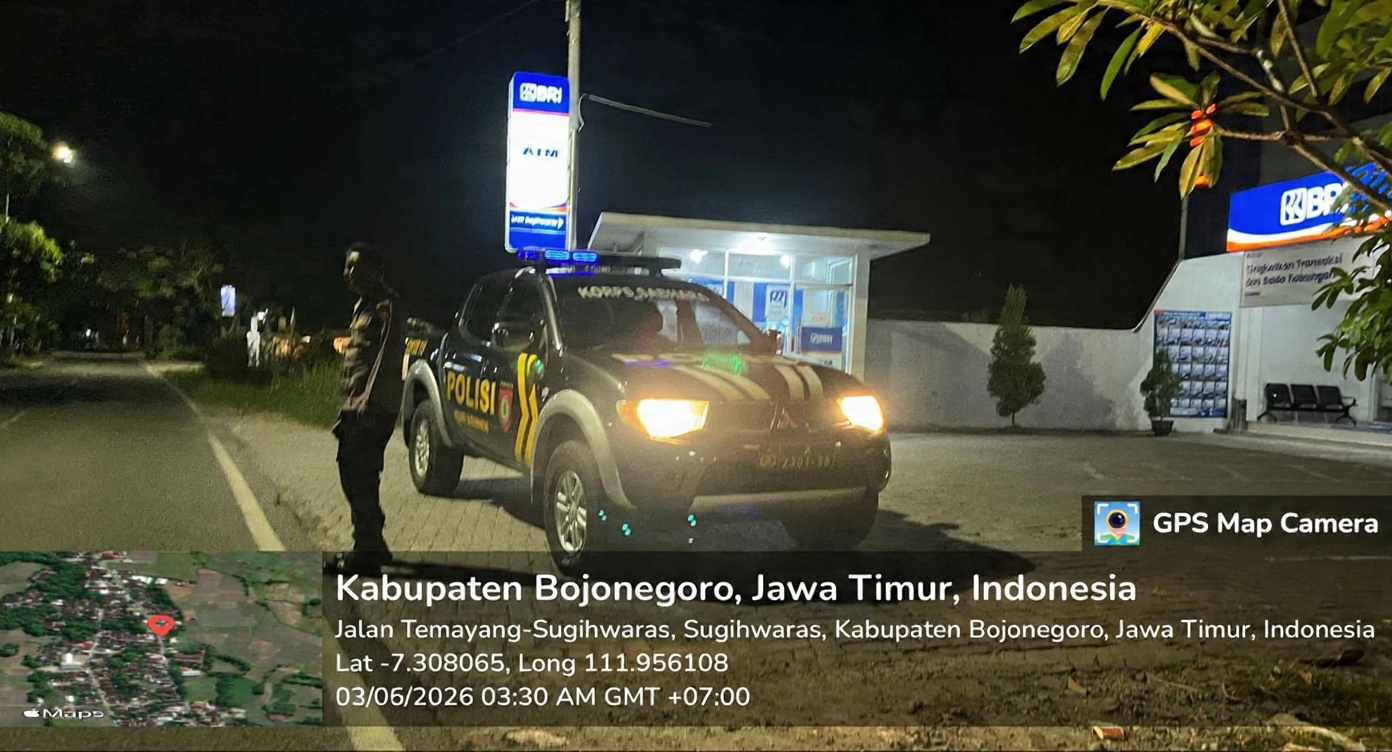 Polsek Sugihwaras Gelar Patroli Sapa Fajar Jaga Keamanan dan Ketertiban Masyarakat