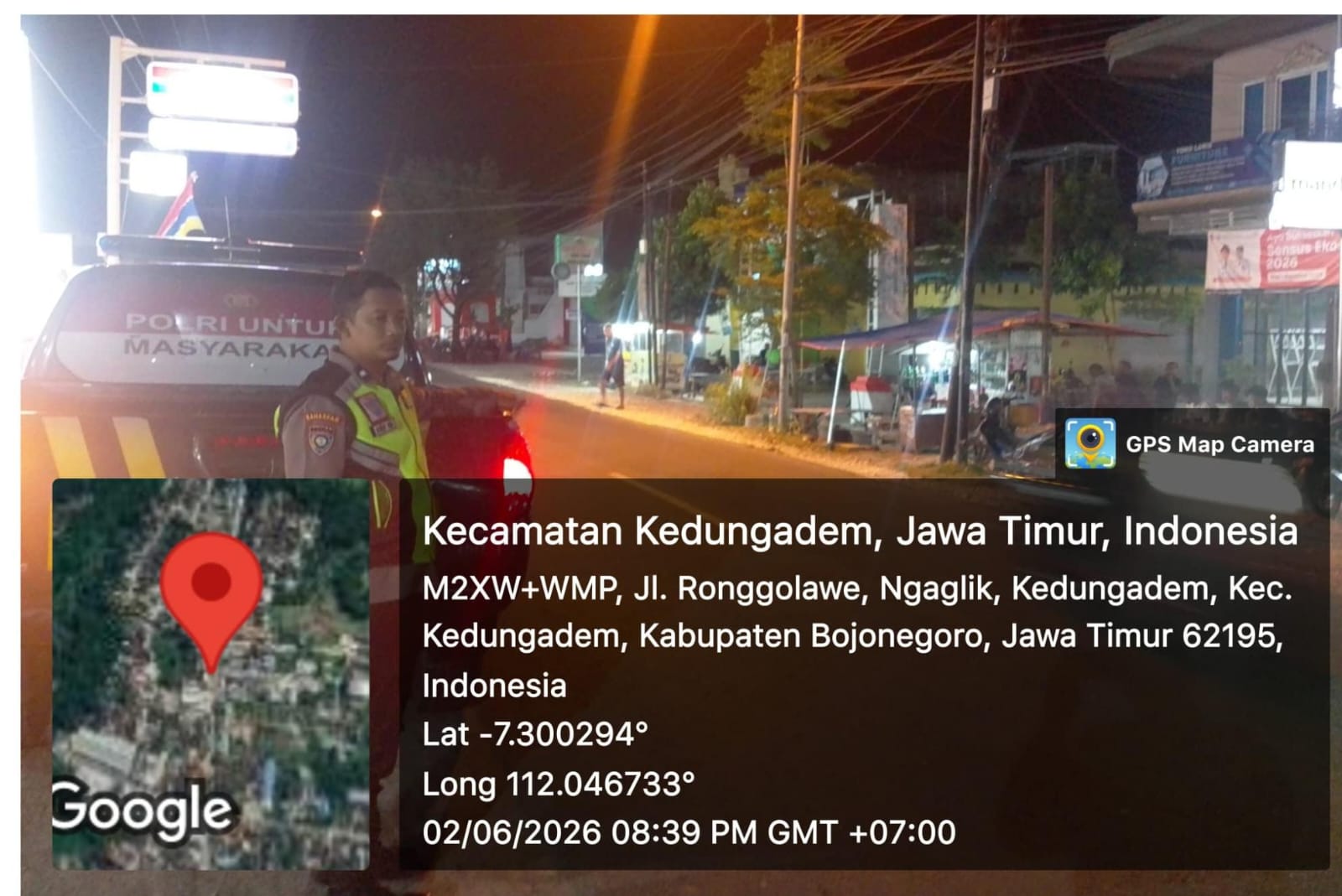 Antisipasi Curatnmor dan Gangguan Kamtibmas Polsek Kedungadem Lakukan Patroli Saat Sapa Malam dan himbauan kepada masyarakat.