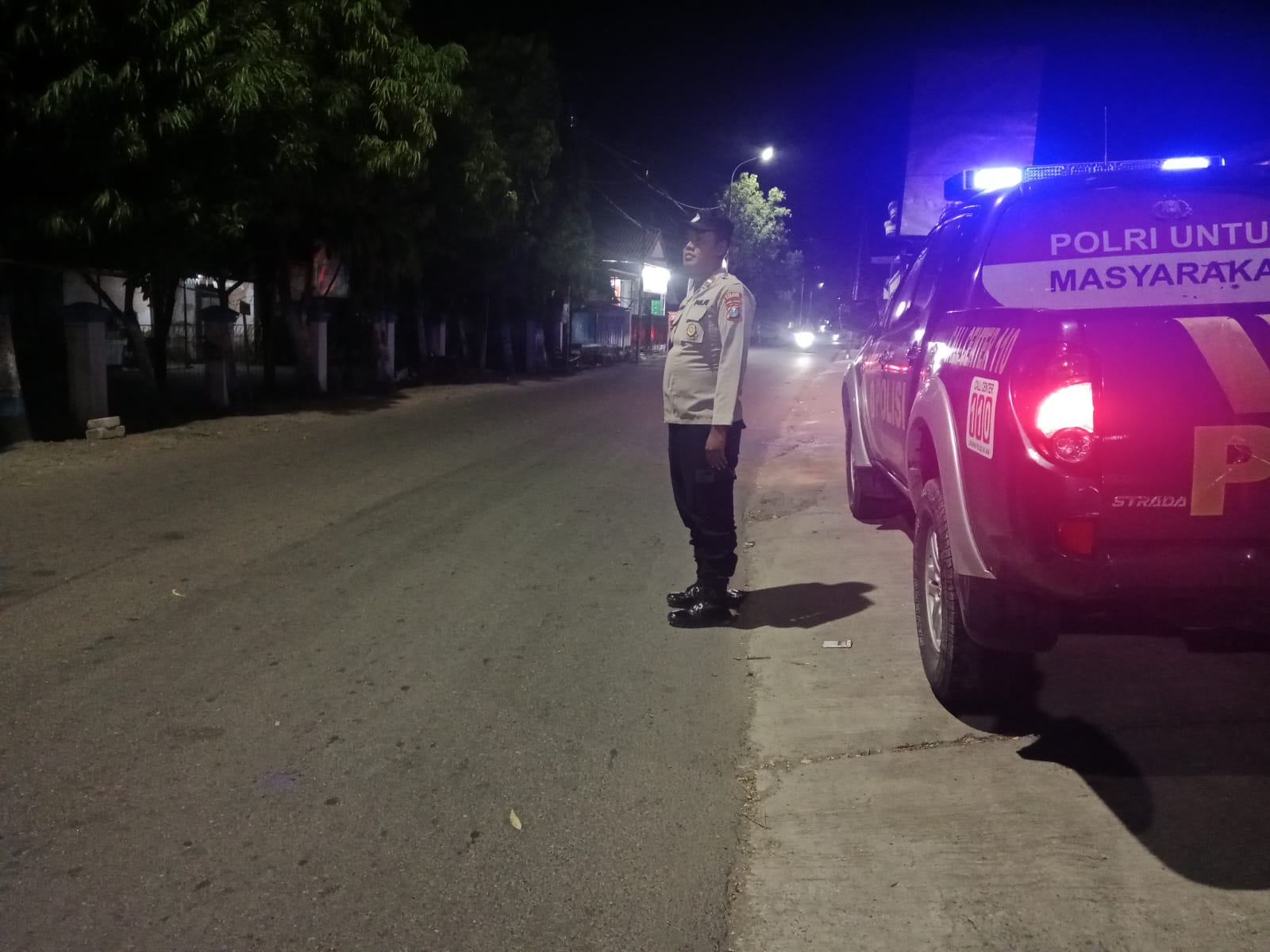 Harkamtibmas Polsek Ngasem Tingkatkan Patroli Malam