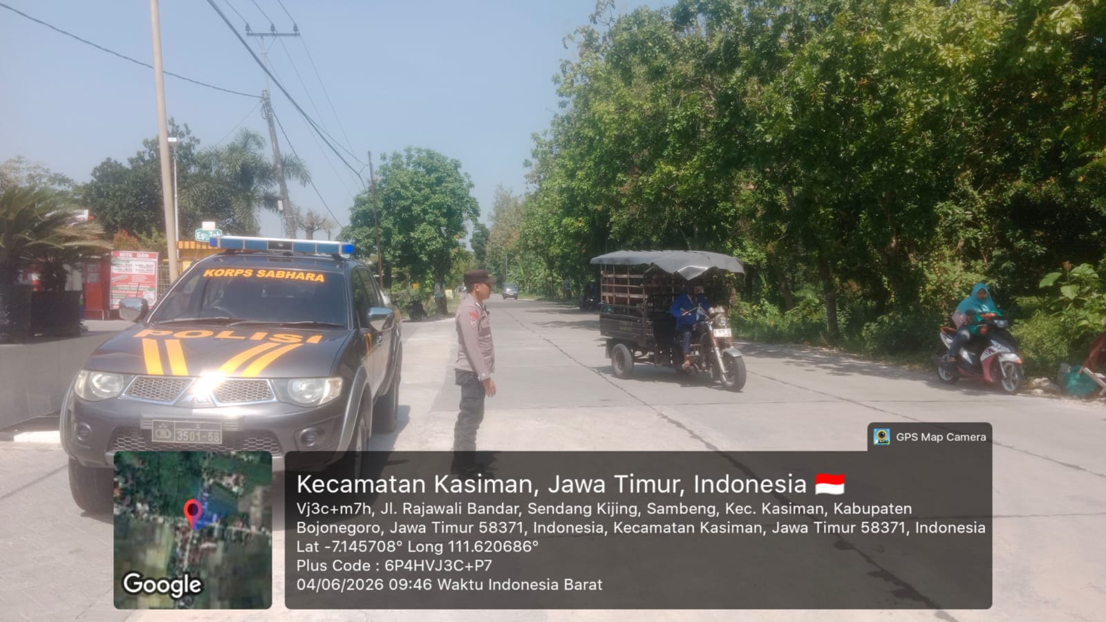Polsek Kasiman Melaksanakan Patroli Siang