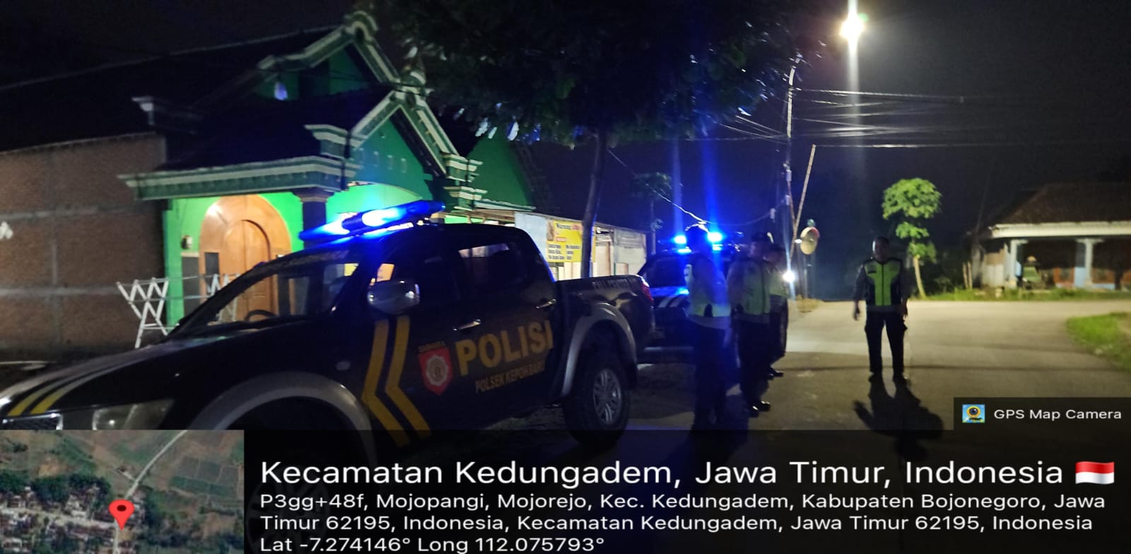 Antisipasi Perkelahian Antar Perguruan Silat dan Gangguan Kamtibmas Polsek Kedungadem laksanakan Patroli BirukanBojonegoro