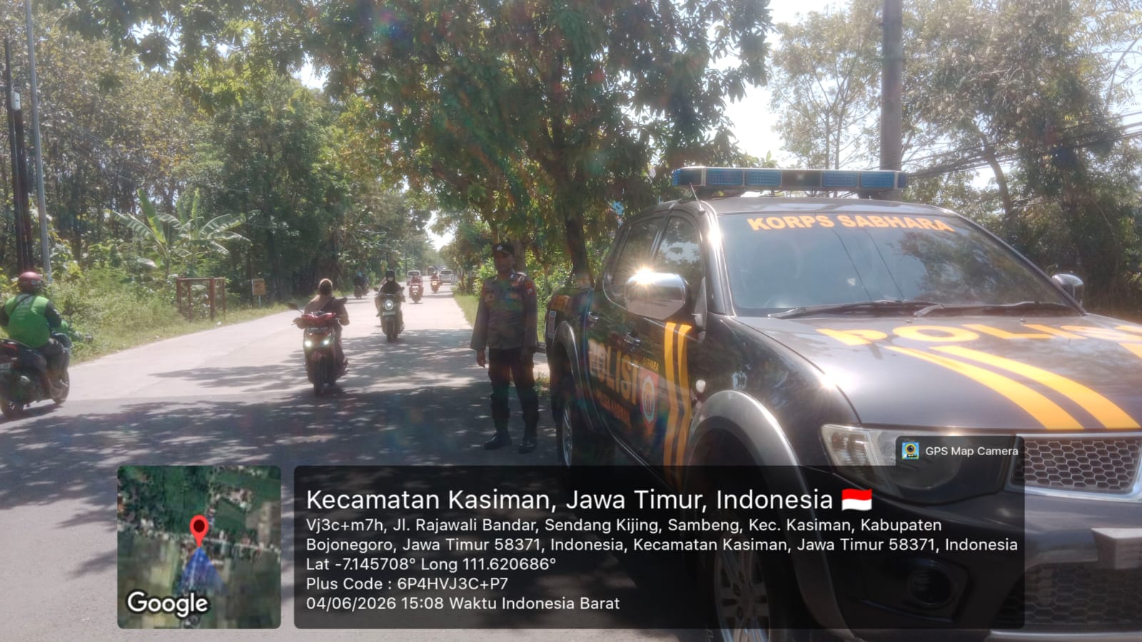 Polsek Kasiman Melaksanakan Patroli Sore