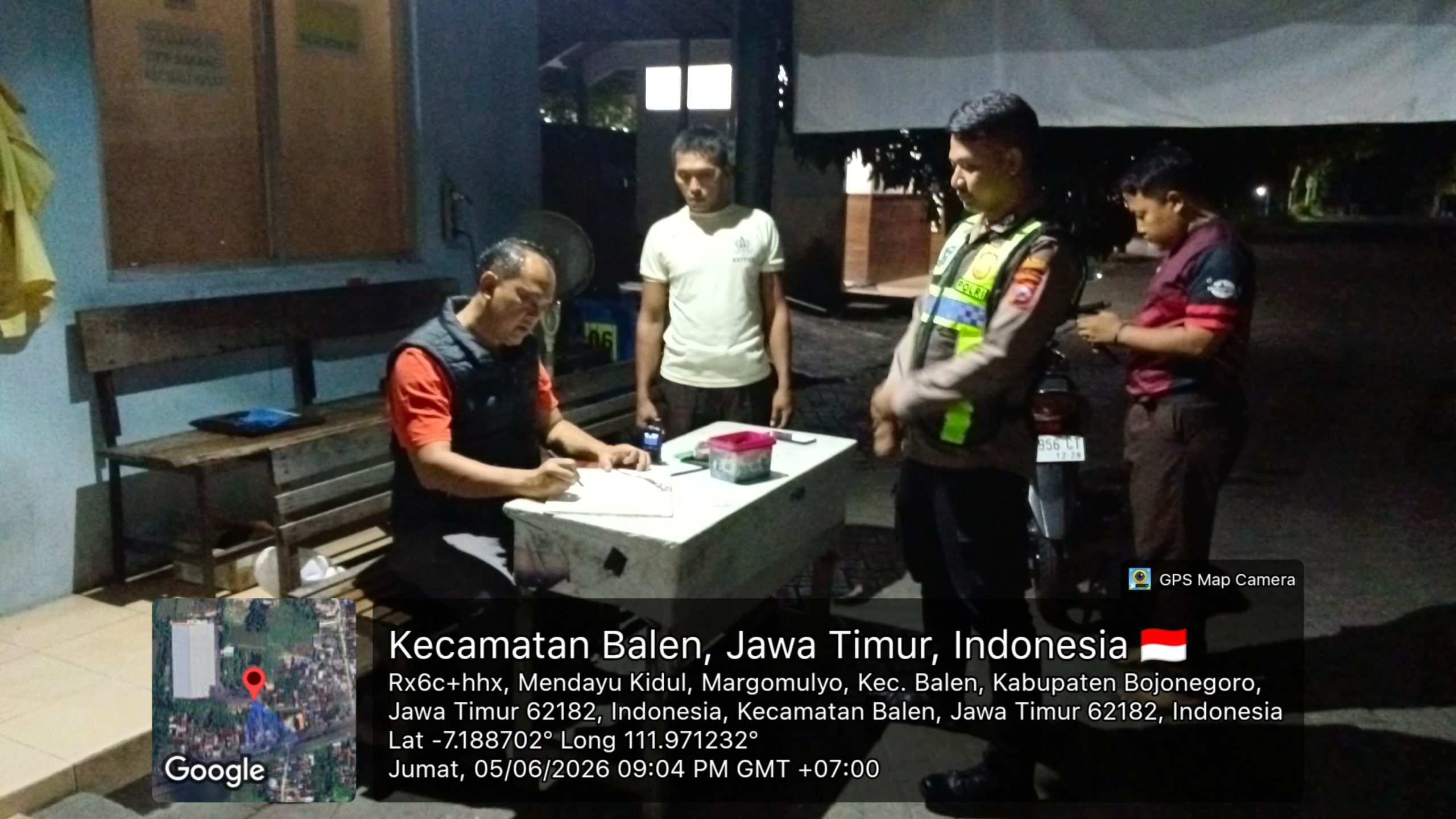 Kapolsek Polsek Balen sampaikan himbauan kepada security