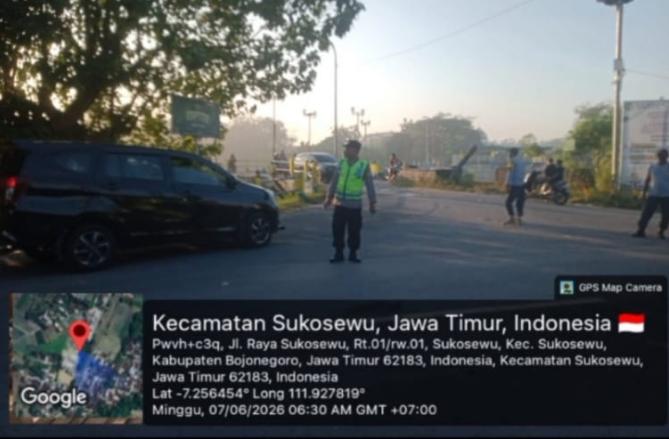Piket jaga Polsek Sukosewu laksanakan sapa pagi