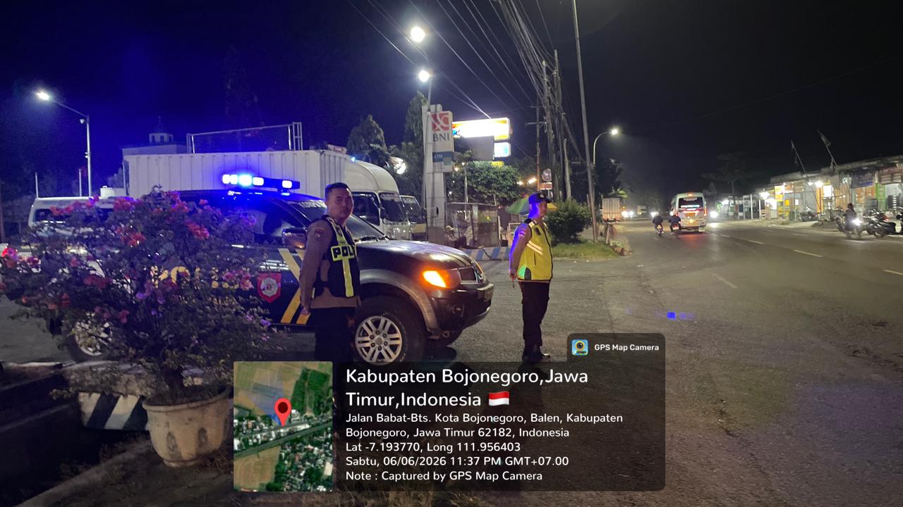Antisipasi Kriminalitas Polsek Balen laksanakan Patroli Birukan Bojonegoro