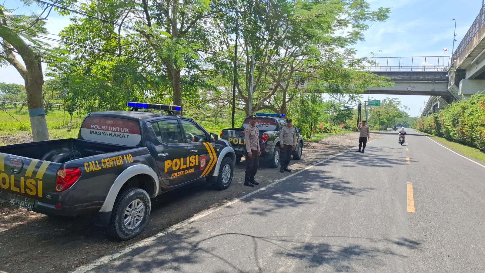 CEGAH BALAP LIAR GANGUAN KAMTIBMAS POLSEK GAYAM DAN POLSEK PURWOSARI GELAR PATROLI BERSINGGUNGAN