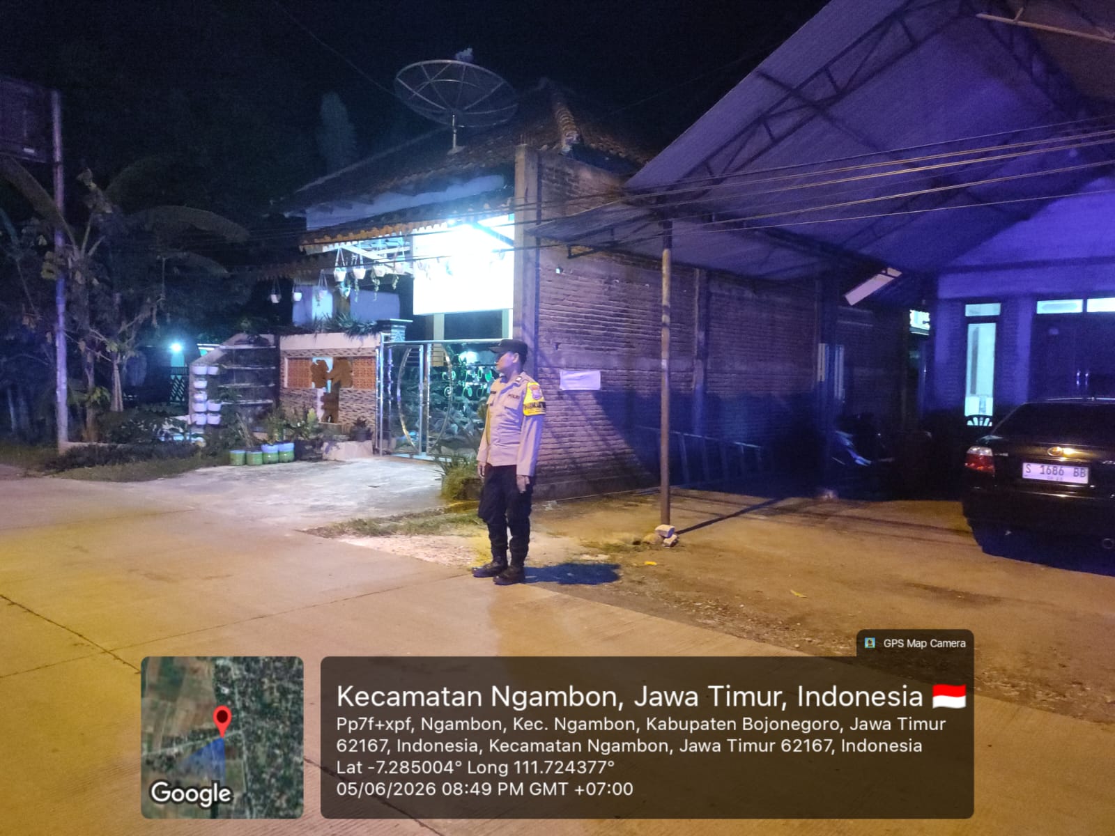 Polsek Ngambon rutin Gelar Patroli Malam, Antisipasi Gangguan Kamtibmas