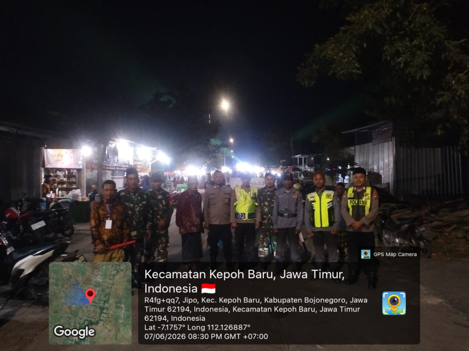 Polsek Kepohbaru Amankan Gebyar Sholawat di Desa Jipo